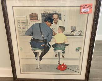 Runaway Norman Rockwell 
Signed 