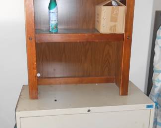 File cabinet, shelf