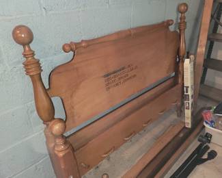 Full size maple head & footboard