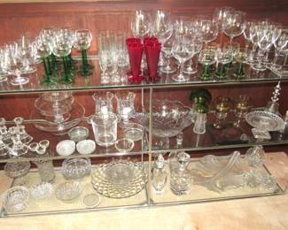3-tier chrome & glass shelf