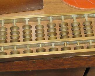 Heavy brass abacus