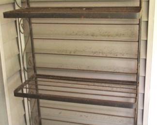 Wrought iron baker's rack