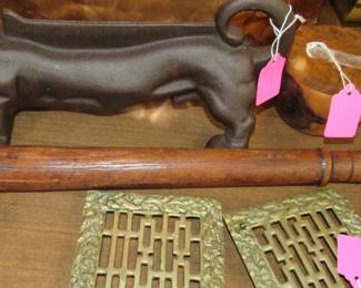 Antique hickory billy club with lead core