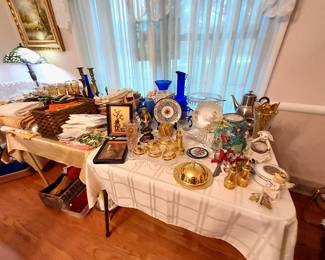 Glassware, Linens & Tablecloths