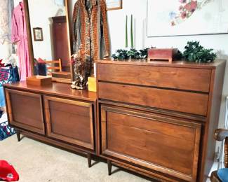Mid-Century "Basic Witz" Brand Dresser & Chest