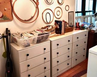 White Chests, Sewing + Patterns