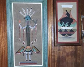 Native American Sand Art, Eugene B. Joe & Nelson Cambridge.