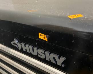 #194 Husky tool chest with locking key and 4 drawers $75.00