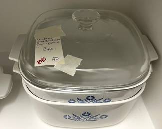 #213	KH	Vintage Blue Cornflower Corning Ware 3 pcs	 $40.00 
