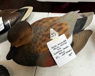 #51 Ducks Unlimited Special Edition 2013 Gadwell Drake Decoy 14" L Jett Brunet $145.00