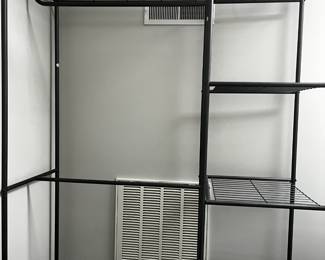 #153 Hanging Rack w/3 shelves - Upstairs - 45x18x68 $25.00