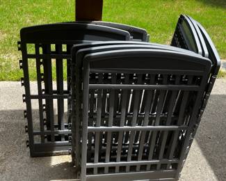 #84 Gray Plastic Temporary Dog Pen - 8 pieces - 25x35 $25.00