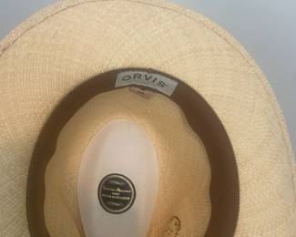 #175 Orvis Panama straw hat XXL $30.00