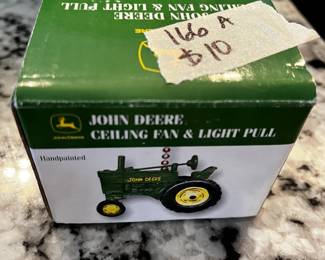 #166 John Deere Ceiling Fan & Light Pull $10.00
