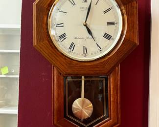 #73 Battery Wall Clock - Seiko - 21"Tall $20.00