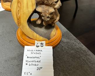 #68 Millcreek Studios "Mouthful" Sculpture #630202 5.5"H $25.00