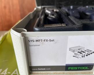 #196 Festool sys Mft Fx set systiner $150.00