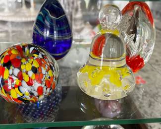 Glass paperweights - Prices from $5 to $20