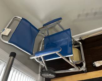 #103 Travel Folding Lightweight Wheel Chair Aluminum $25.00