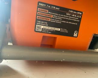 #192 Ridgid tile saw R40211 7 inch $150.00
