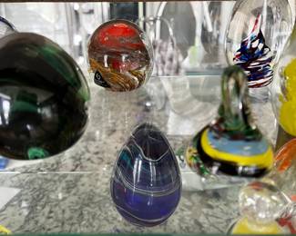 Glass paperweights - Prices from $5 to $20