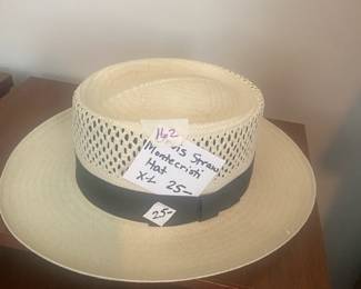 #173 Orvis Straw Montecristi Hat X-L $25.00
