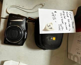 #39 Canon Power Shot SX130 is digital 12.1MR 12xzoom w/case $25.00