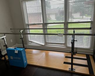 #104 Physical Therapy Adjustable Parallel Bars - 128"L 37"W $150.00