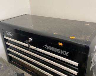 #194 Husky tool chest with locking key and 4 drawers $75.00