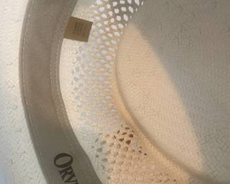 #173 Orvis Straw Montecristi Hat X-L $25.00