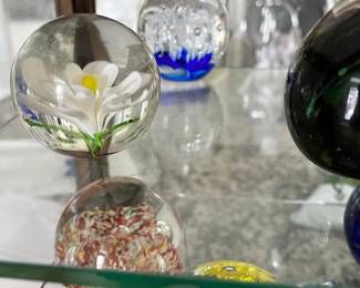 Glass paperweights - Prices from $5 to $20