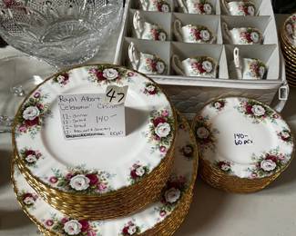#47 Royal Albert "Celebration" China 60 pcs $140.00
