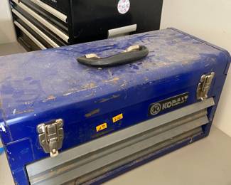 #200 Kobalt blue toolbox with 2 drawers $25.00