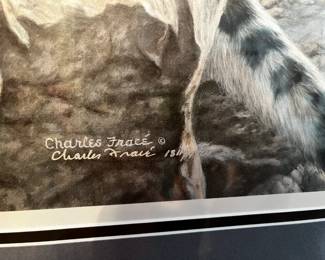 #113 Secret Heights Snow leopards by Charles Frac'e Limited - 811/4500 - 36x28 $125.00
