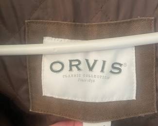 #178 Orvis tan duck hunting jacket size XXL Reg $40.00
