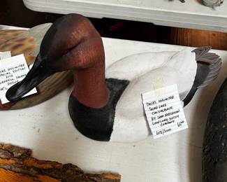 #50 Ducks Unlimited Swan Lake Canvasback by Sam Nottleman oon Lake Decoy Company - 608/3000 $65.00