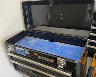 #193 Kobalt tool chest with 2 drawers and lift top $40.00