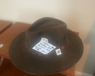 #174 Stetson Buffalo felt brown hat size 7 3/4 $50.00