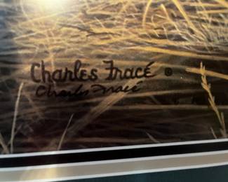 #114 Charles Frac'e "Leopard" Matted & Framed - signed - 42x32 $100.00