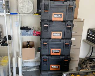6 total boxes #186 Ridgid plastic empty toolbox 22x13x24 $20.00
#187 Ridgid plastic empty tool box 22x13x24 $20.00
#188 Ridgid plastic empty tool box 22x13x24 $20.00
#189 Ridgid plastic empty tool box 22x13x24 $20.00
#190 Ridgid plastic empty tool box 22x13x24 $20.00
#191 Ridgid plastic empty tool box 22x13x24 $20.00