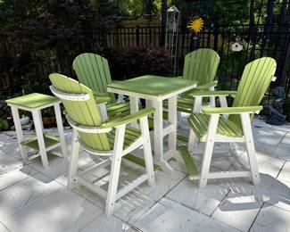 Adorable Six Piece Set! Berlin Gardens! Recycled Plastic. Adirondack Style. Very Durable! Price is a Steal! $1,200