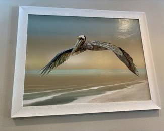 Large Pelican Art Beautiful in Person 
35”x 45” $600