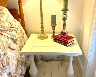 Solid Wood End Tables. Pair $500