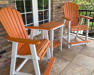 Berlin Gardens Recycled Plastic. Very Durable Patio Furniture! Adirondack style! $600 for Set! A Steal!!