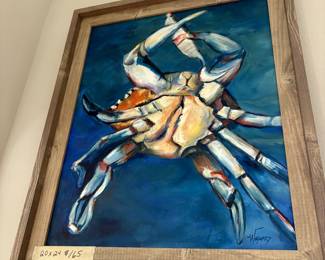 Very Pretty Blue Crab Original 20” x 24” $165