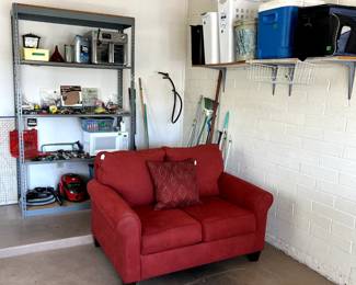 Love seat with twin pull-out bed