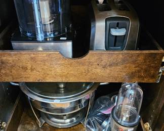 Toaster, chafing dishes, blenders