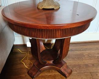 Round side table