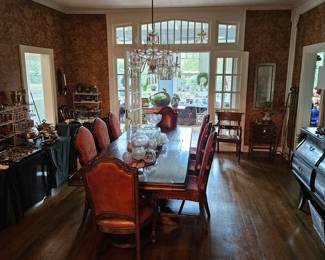Dining table, chairs, sideboard not for sale