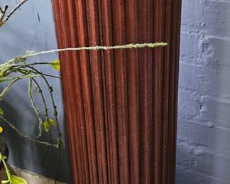 Wooden pedestal table